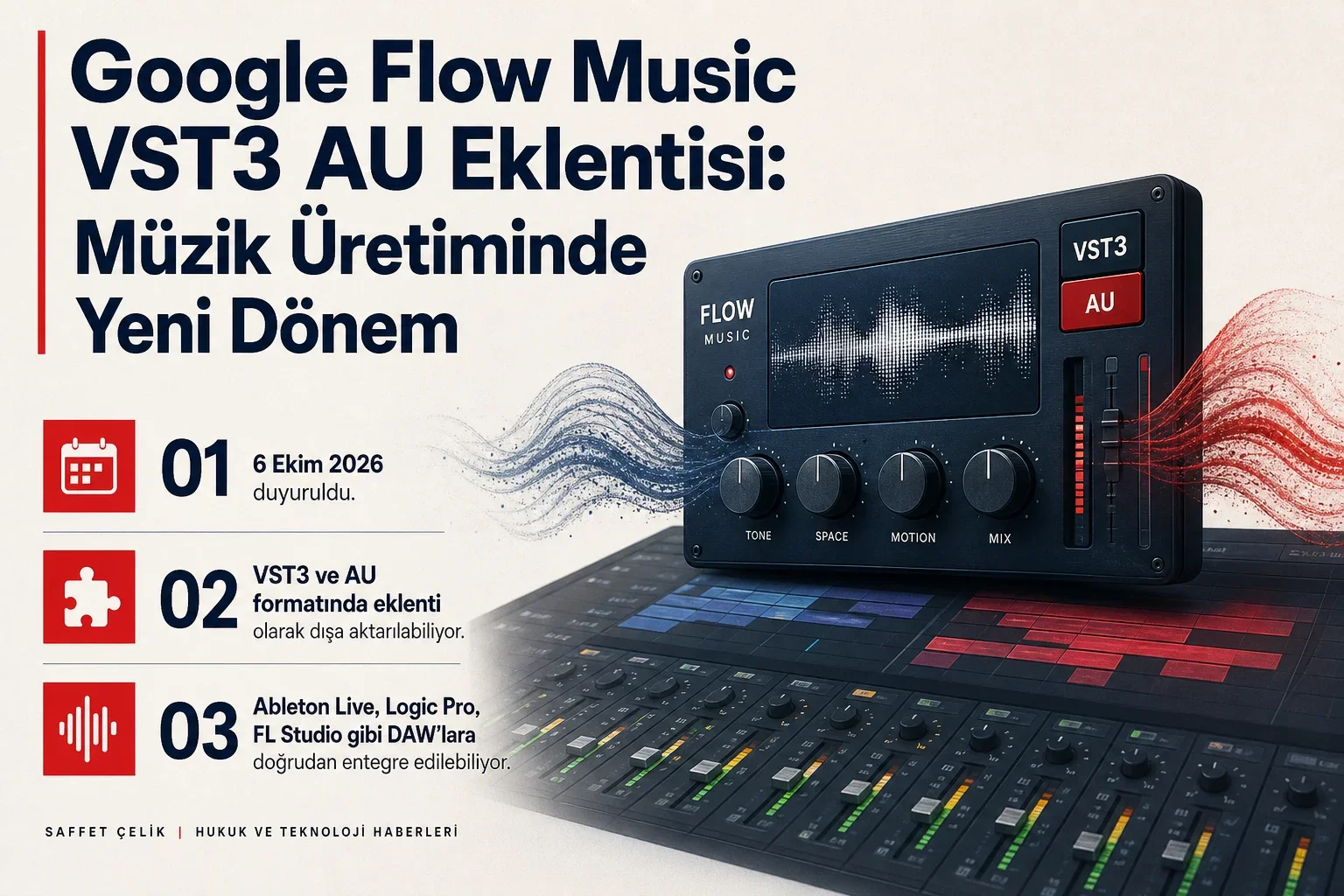 Flow Music Spaces ile oluşturulan araçların VST3 ve AU eklentilerine aktarılması
